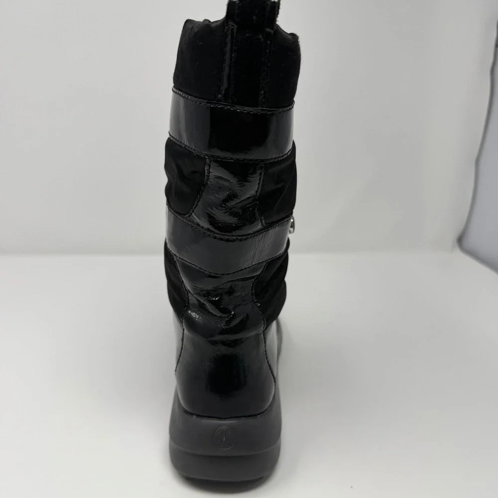 Cole Haan Single RIGHT Boot 8.0B Black Quilted Patent Snow Winter Replace D18525